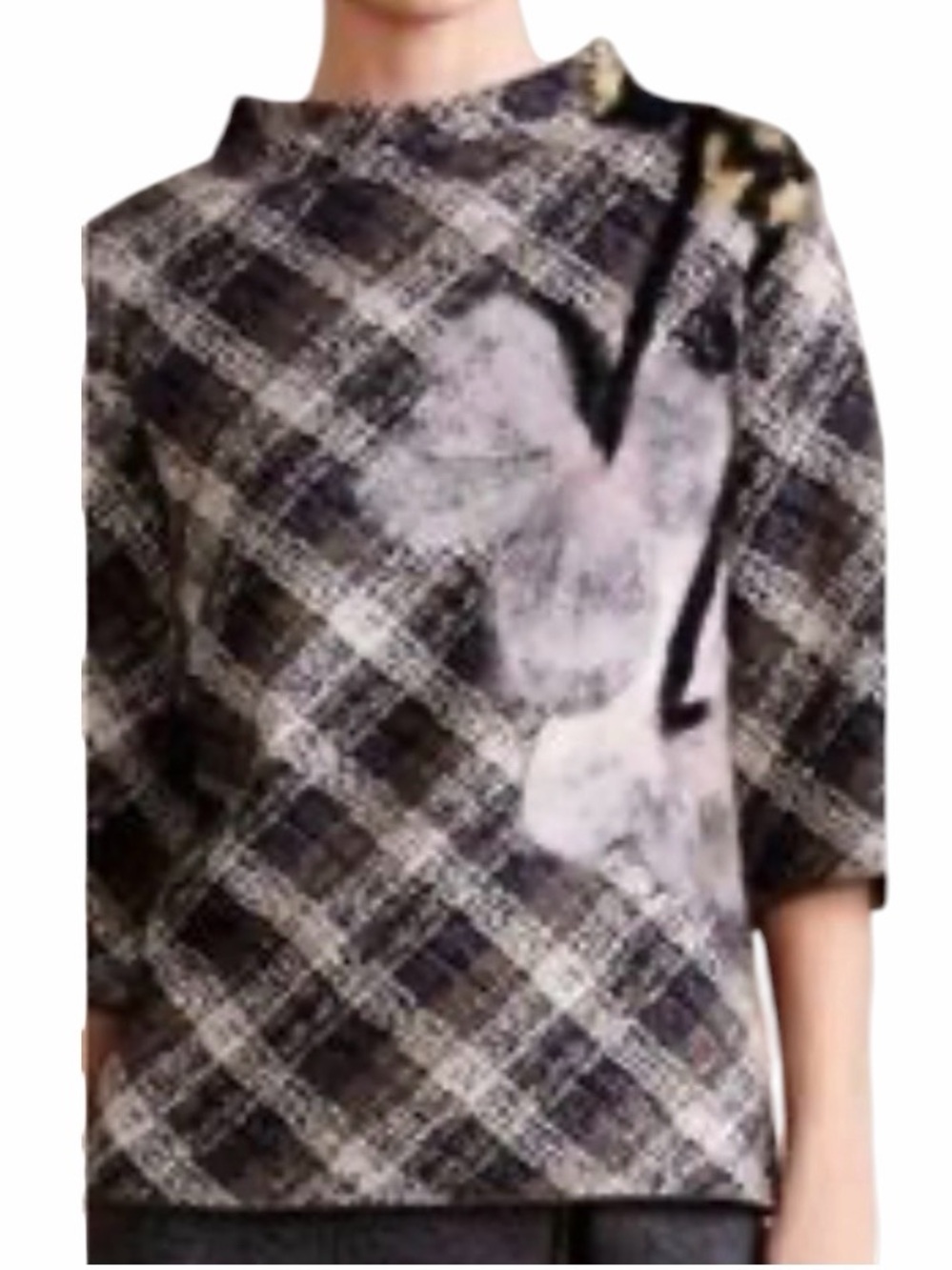 Anthropologie Troubadour Plaid Sweater